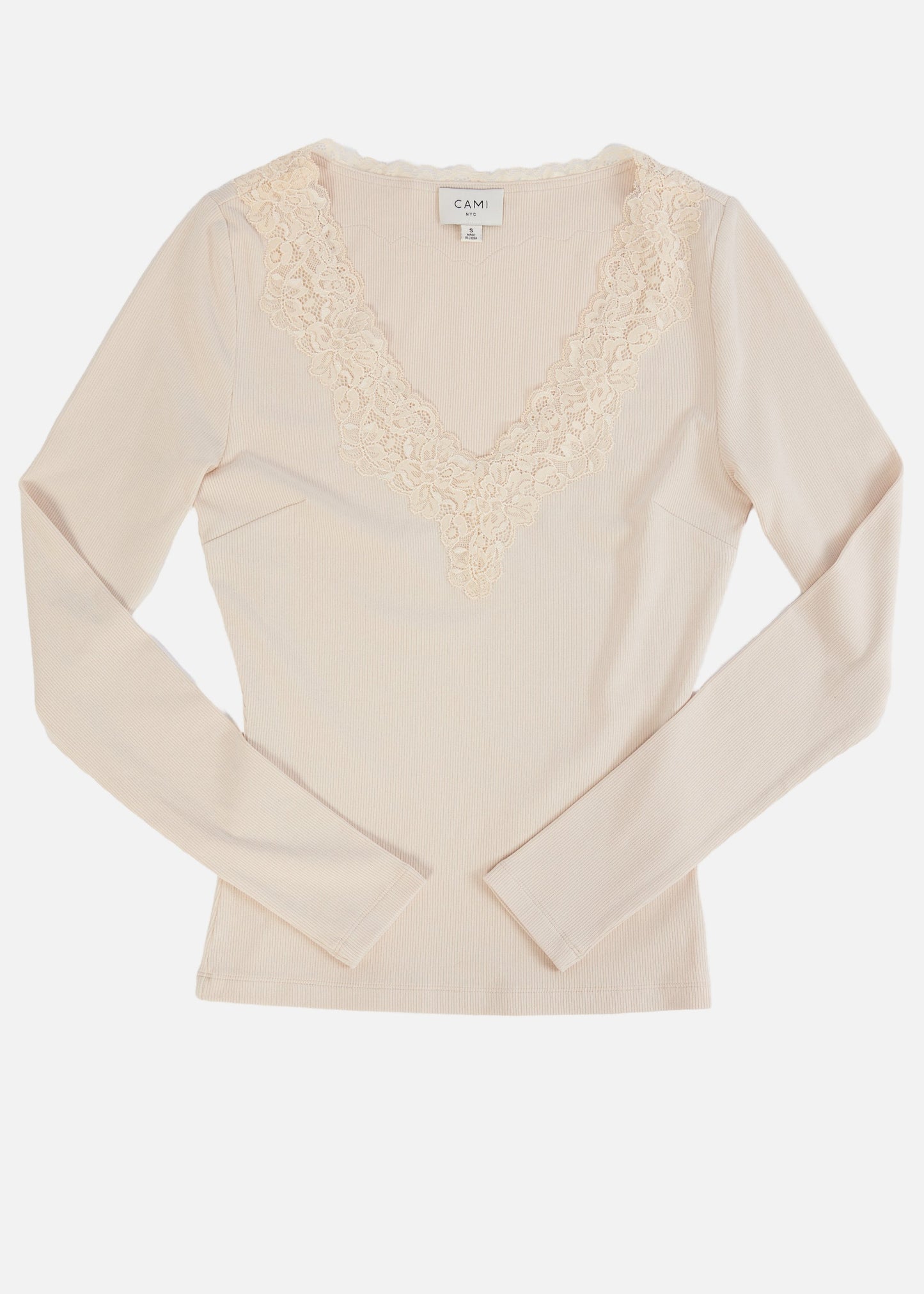 Haut en tricot côtelé Rooney Bone