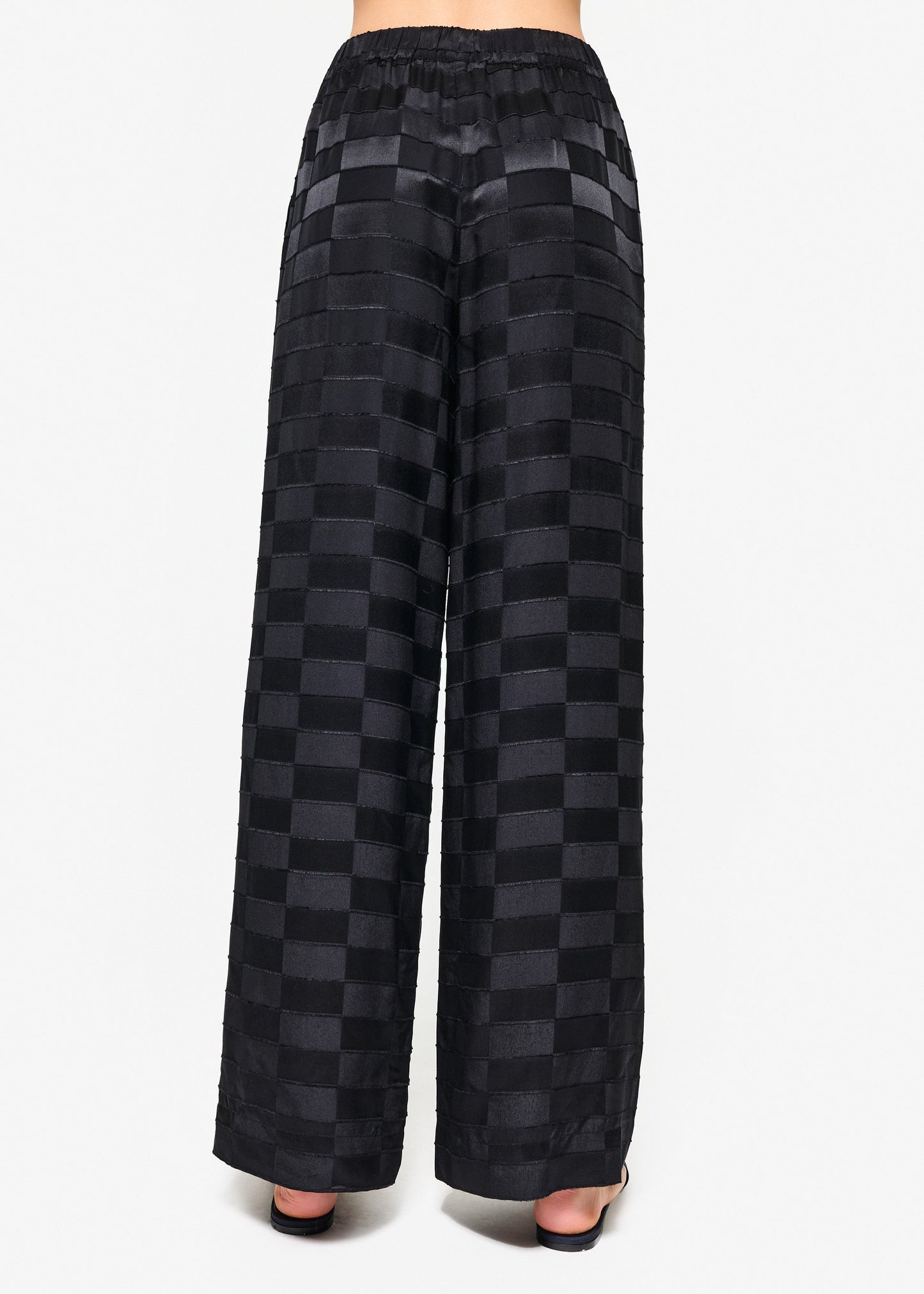 Pantalon large Medina Burnout noir