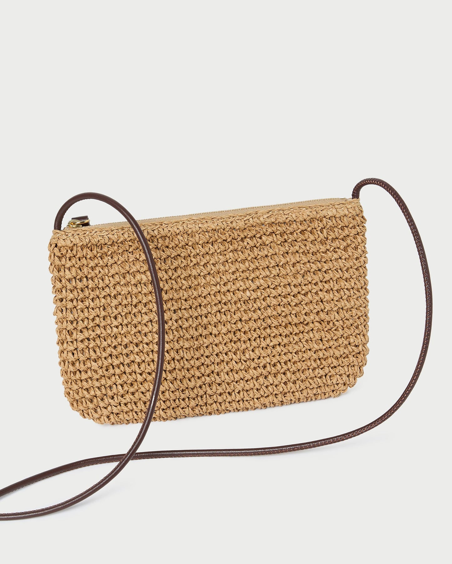 Sac bandoulière en crochet Yasmine Brown/Espresso