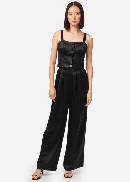 Pantalon large Davina noir