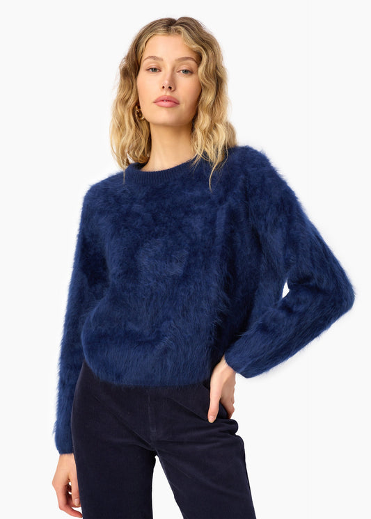 Pull en cachemire Niall bleu marine