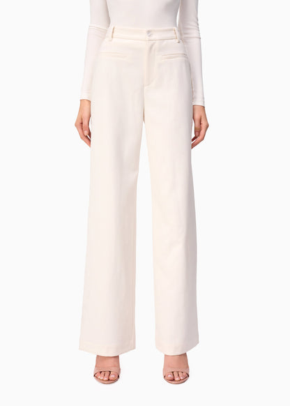 Pantalon taille haute Leo Macadamia