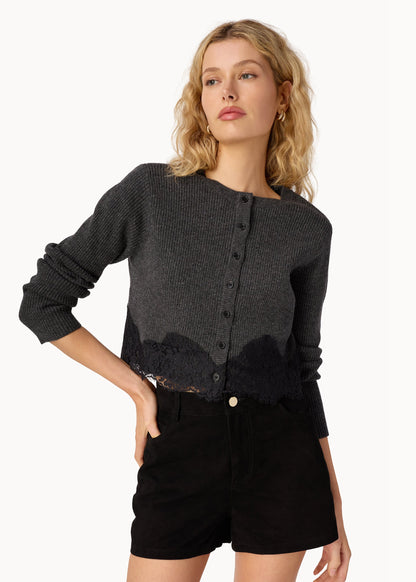Short Travis en daim noir