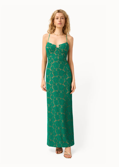 Robe en dentelle Rosaria Verdant