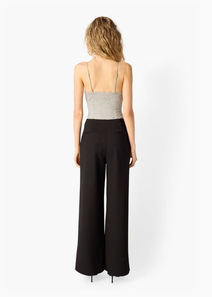 Pantalon taille haute Nahal noir