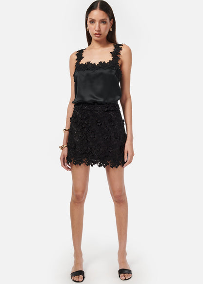 Jupe en dentelle Ilima noire