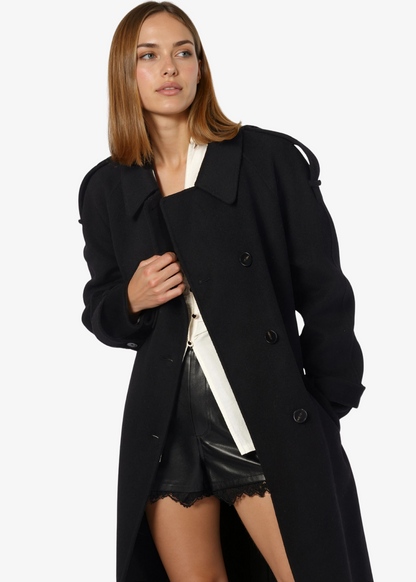 Trench-coat Yennifer noir