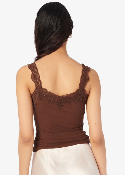 Débardeur en tricot côtelé Lani Malt