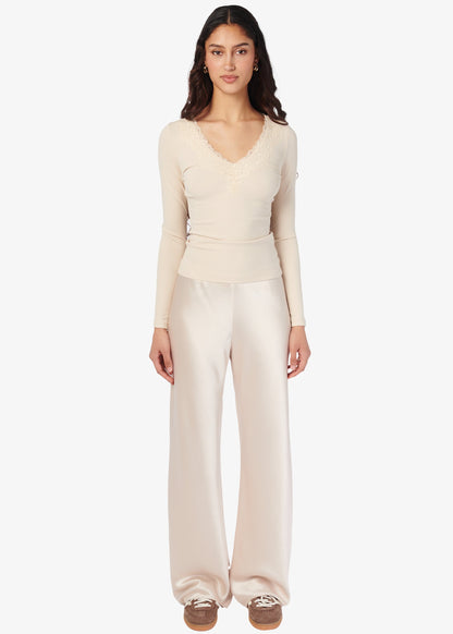 Haut en tricot côtelé Rooney Bone