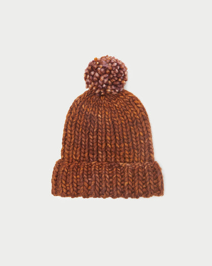 Bonnet à pompon en tricot Ava