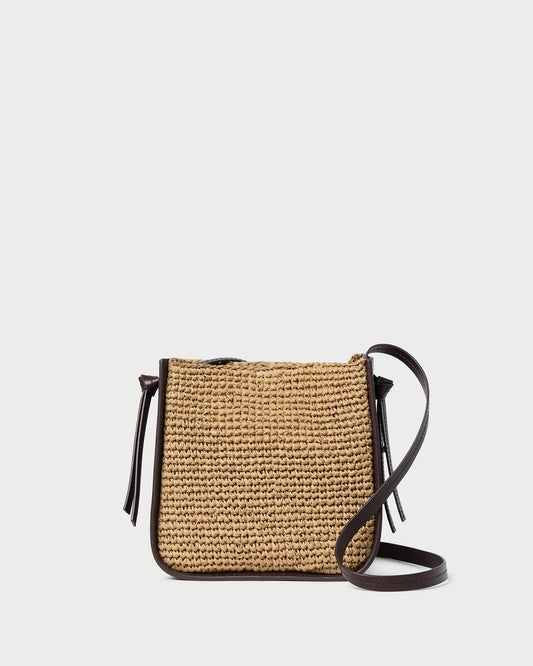 Sac bandoulière en crochet Avalon marron/expresso