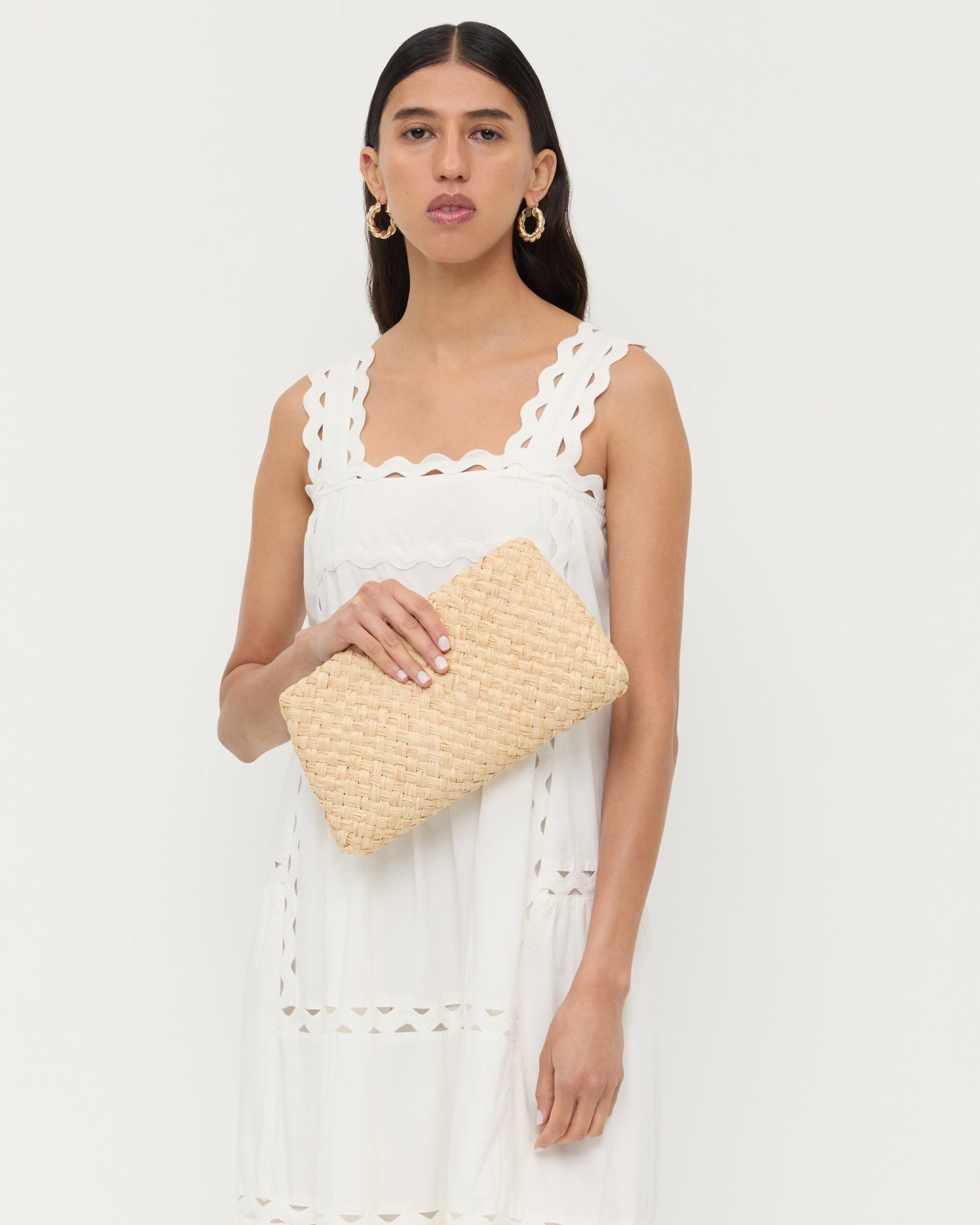 Sac en paille tissée naturelle Aviva