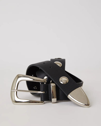 Ceinture Jordana Mini Moto B-Low The Belt Noir Argent