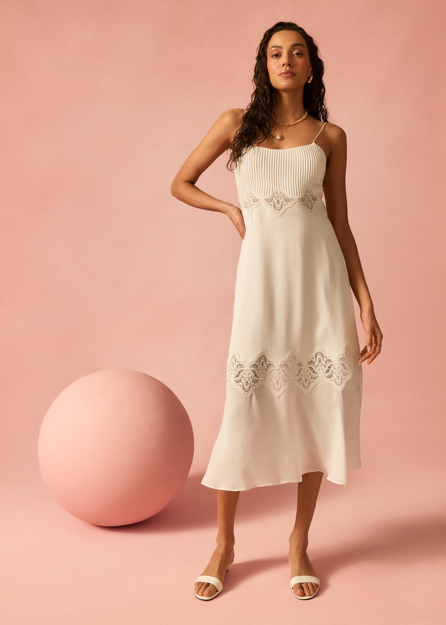 Robe midi Isadora Macadamia