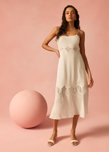 Robe midi Isadora Macadamia
