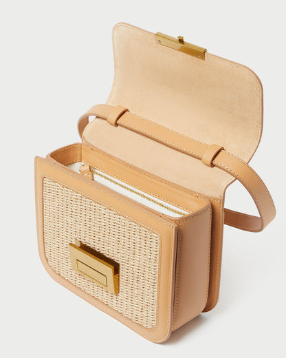 Sac bandoulière en paille naturelle Desi