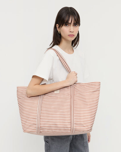 Sac de voyage Dina Brown à carreaux vichy