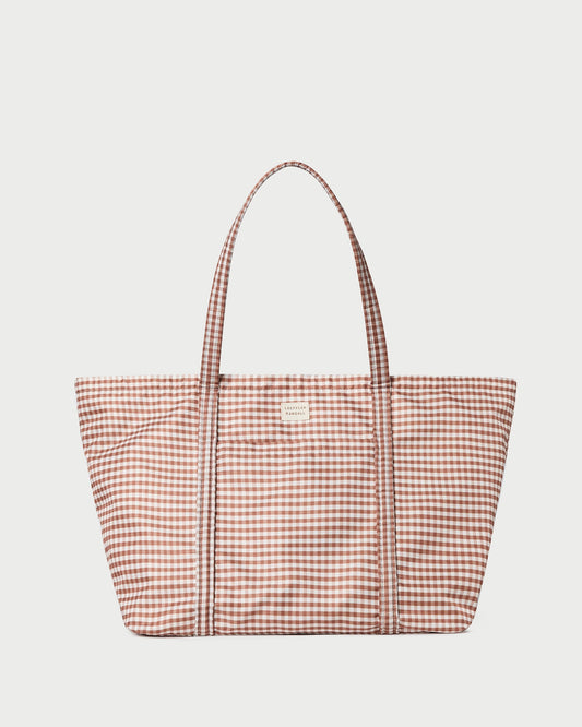 Sac de voyage Dina Brown à carreaux vichy