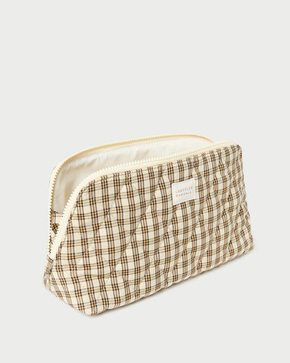 Trousse à maquillage à carreaux Frances Butter