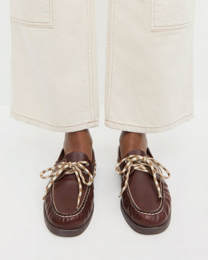 Chaussure bateau Franco Espresso/Butter