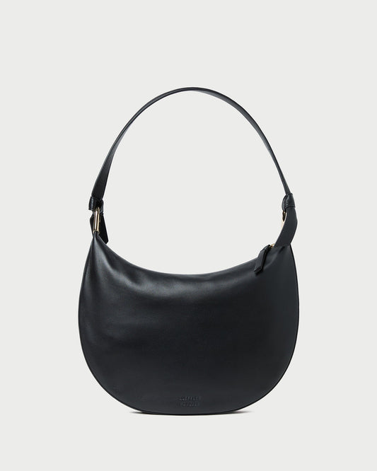 Sac à bandoulière en cuir noir Harlow
