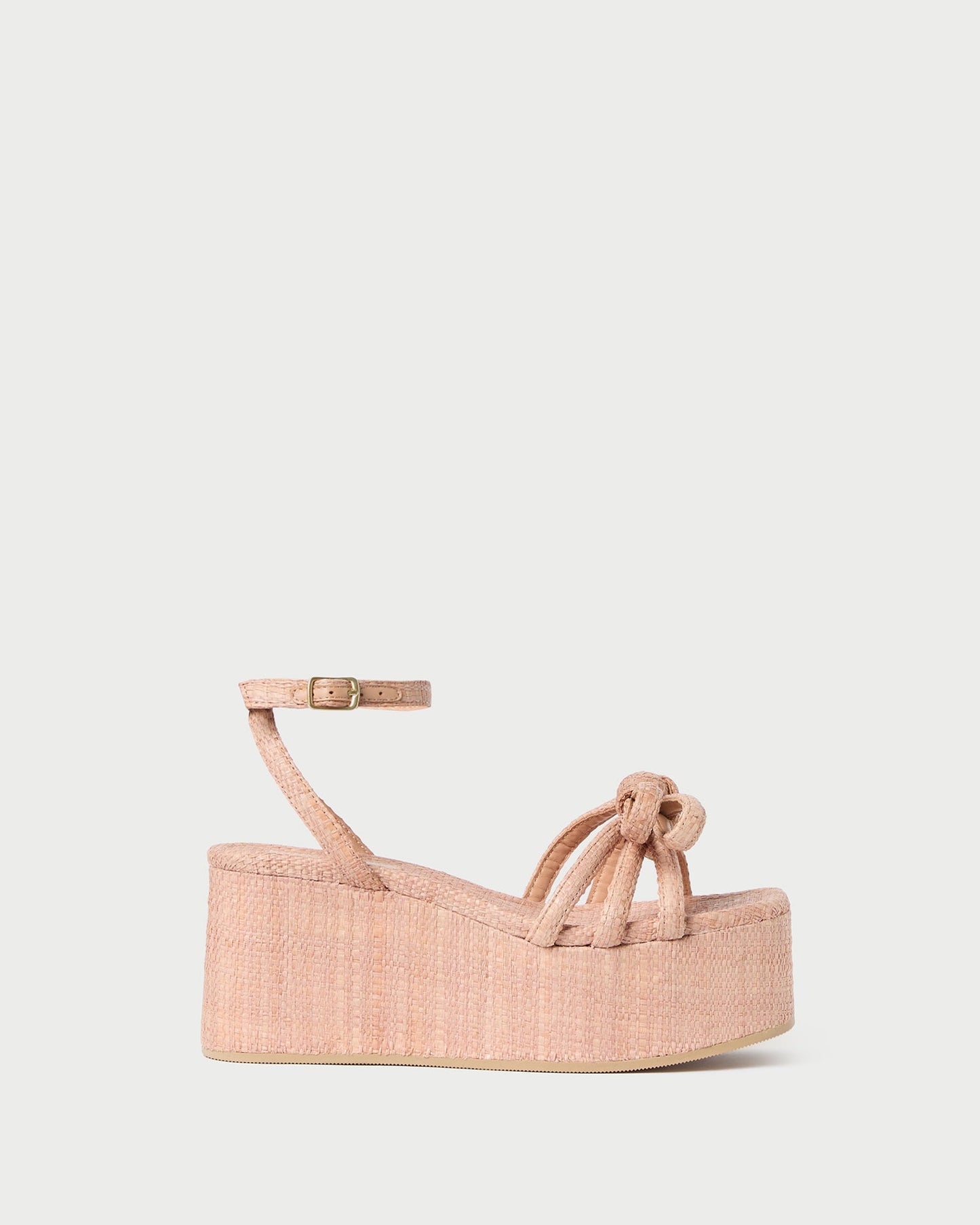 Sandale à plateforme avec nœud Blush Hudson