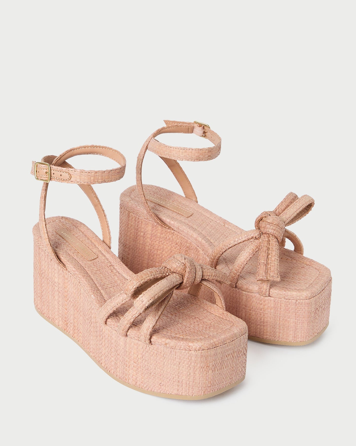 Sandale à plateforme avec nœud Blush Hudson