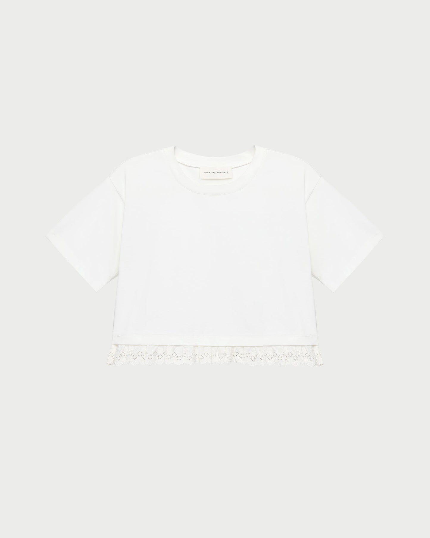 T-shirt Junie à bordure en dentelle