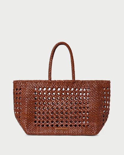 Sac fourre-tout à tissage ouvert Klara Saddle