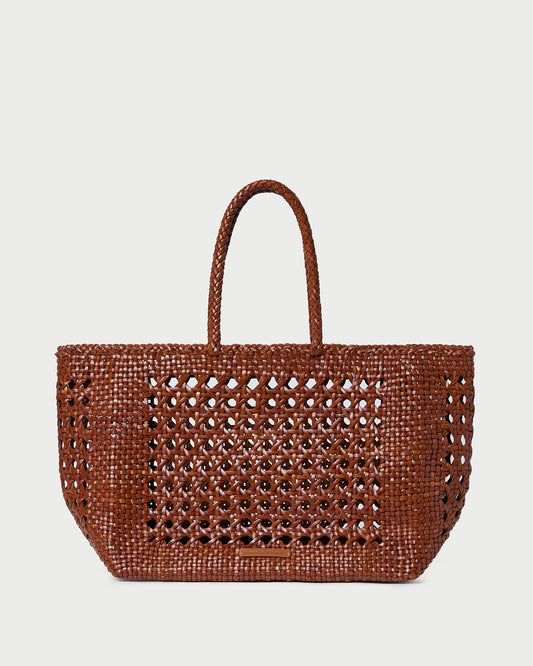 Sac fourre-tout à tissage ouvert Klara Saddle