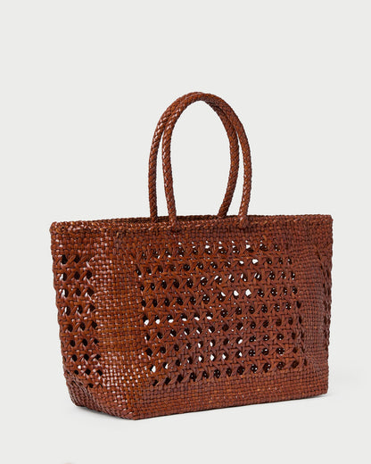 Sac fourre-tout à tissage ouvert Klara Saddle