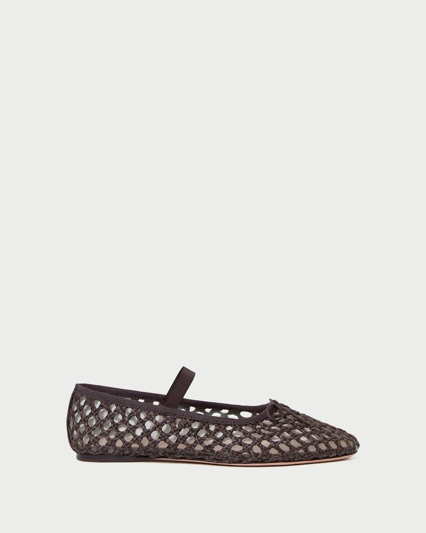 Ballerines plates au crochet Leonie Chocolat