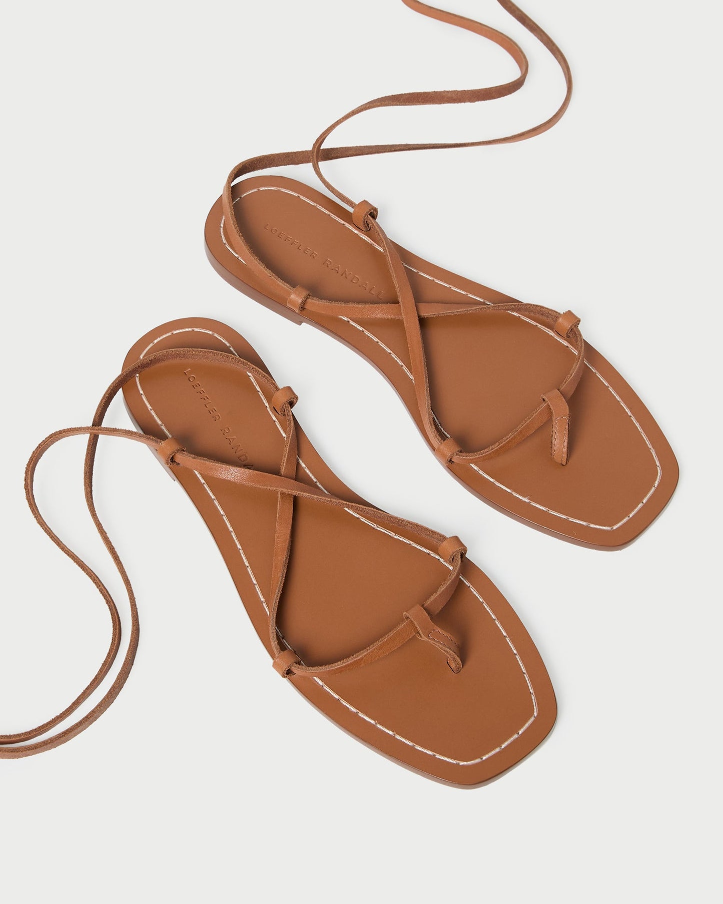 Sandale à lacets Lianna Cognac