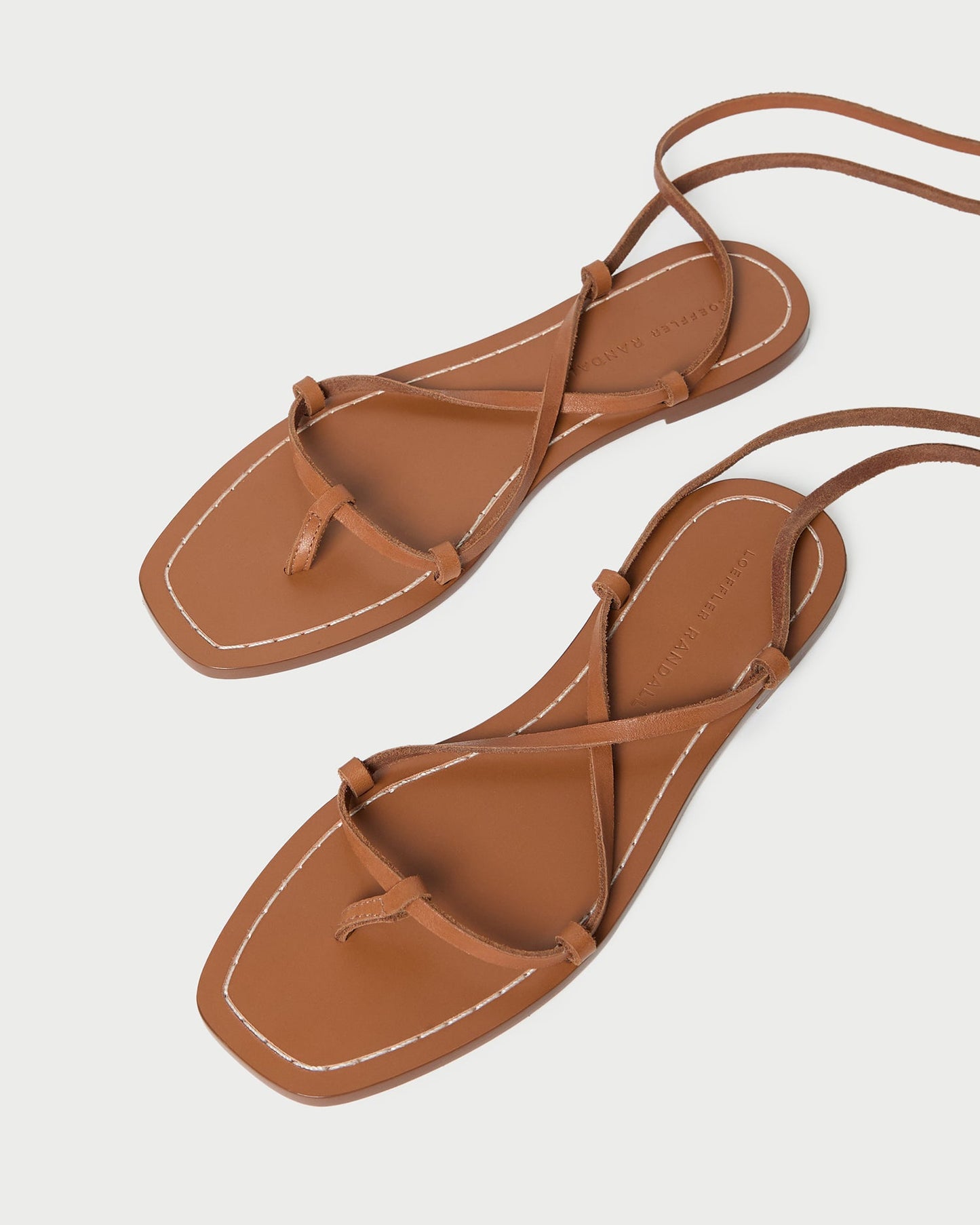 Sandale à lacets Lianna Cognac
