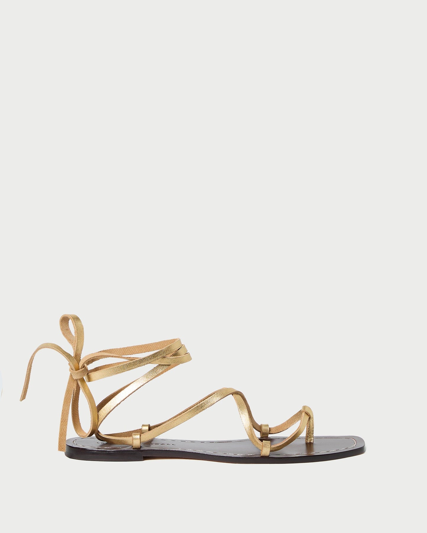 Sandale à lacets Lianna Gold/Espresso