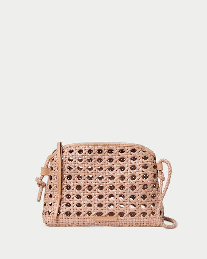 Sac bandoulière tissé Mallory Desert Sand