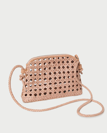 Sac bandoulière tissé Mallory Desert Sand