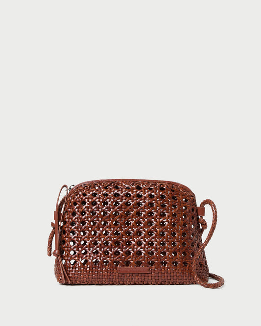 Sac bandoulière Mallory Saddle à tissage ouvert