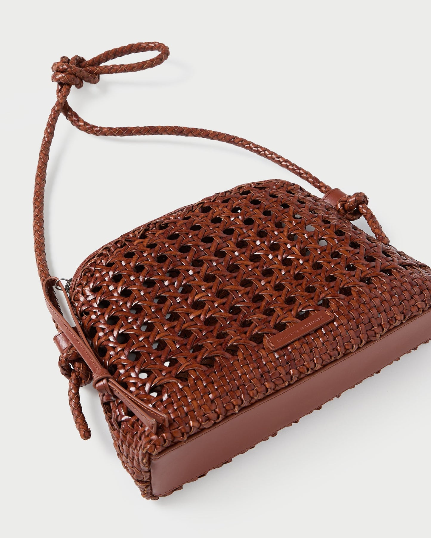 Sac bandoulière Mallory Saddle à tissage ouvert