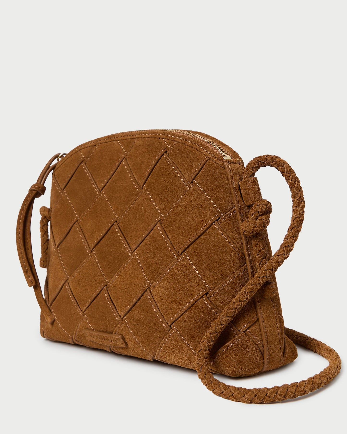 Sac bandoulière tissé Mallory Cacao