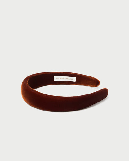 Bandeau bouffant en velours Marina Sienna