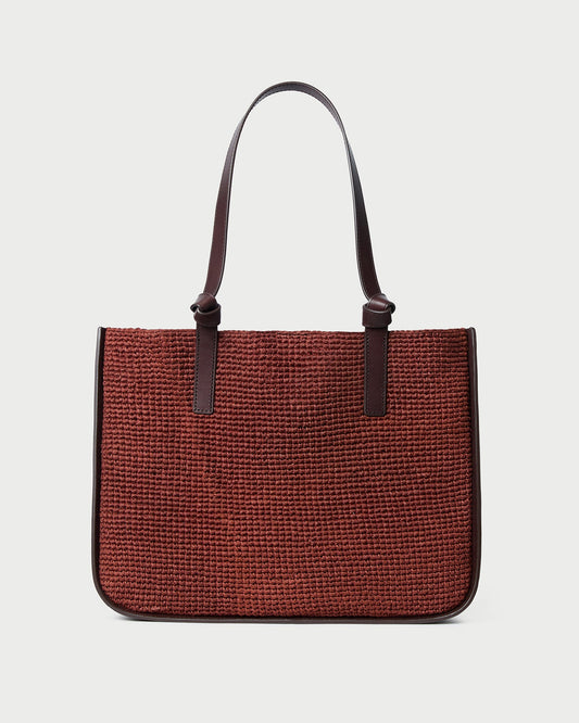 Sac fourre-tout au crochet Myra châtaigne/expresso