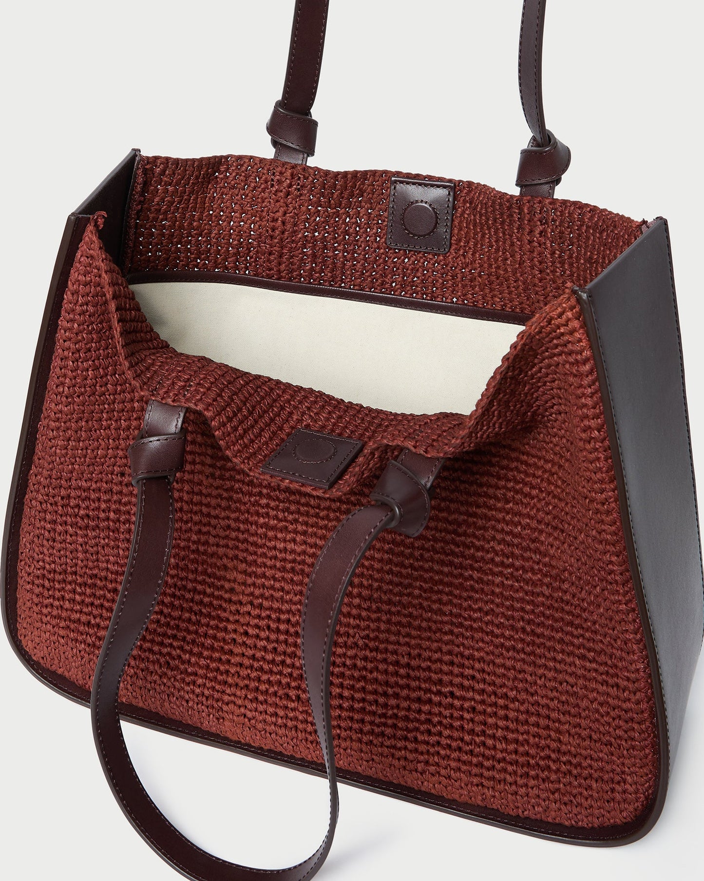 Sac fourre-tout au crochet Myra châtaigne/expresso
