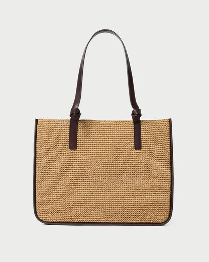 Sac fourre-tout au crochet Myra Brown/Espresso