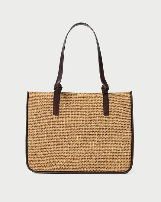 Sac fourre-tout au crochet Myra Brown/Espresso
