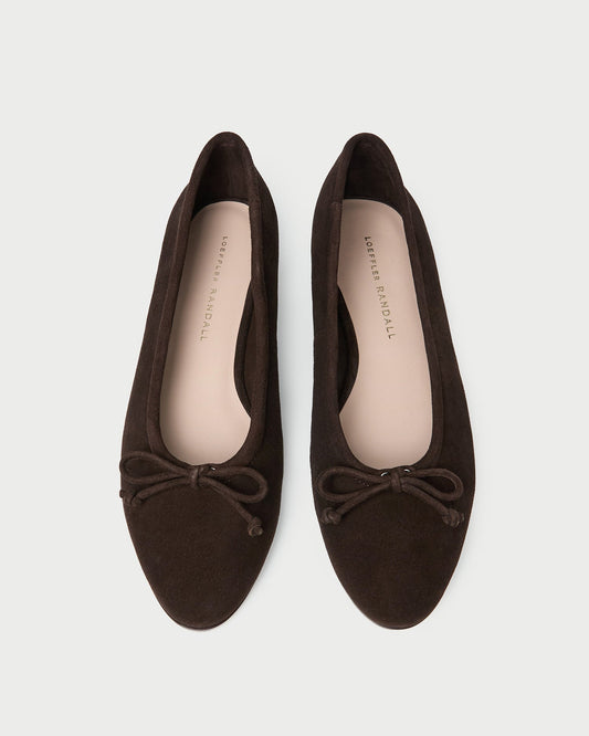 Ballerines en daim marron Noelle