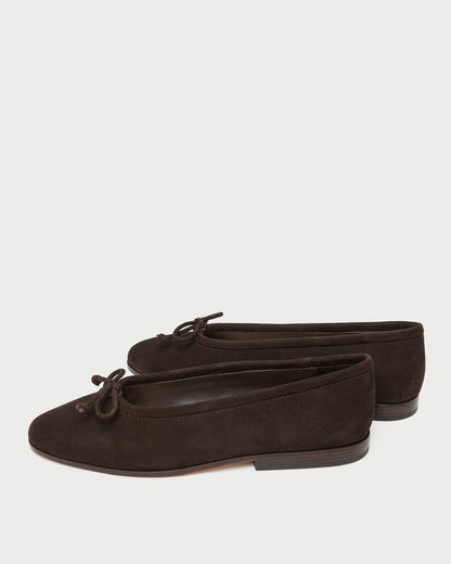 Ballerines en daim marron Noelle