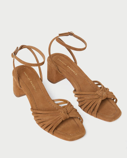 Sandale à talon moyen Olivia Cacao Knot