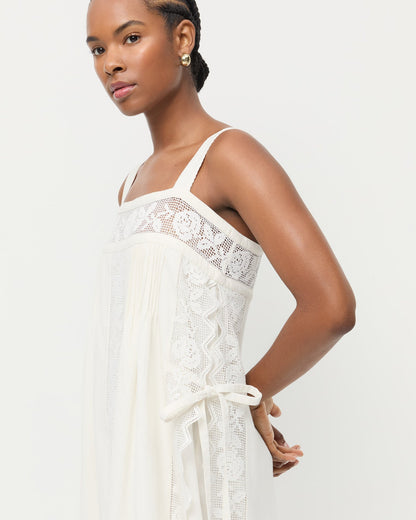 Robe à bordure en dentelle Poppy