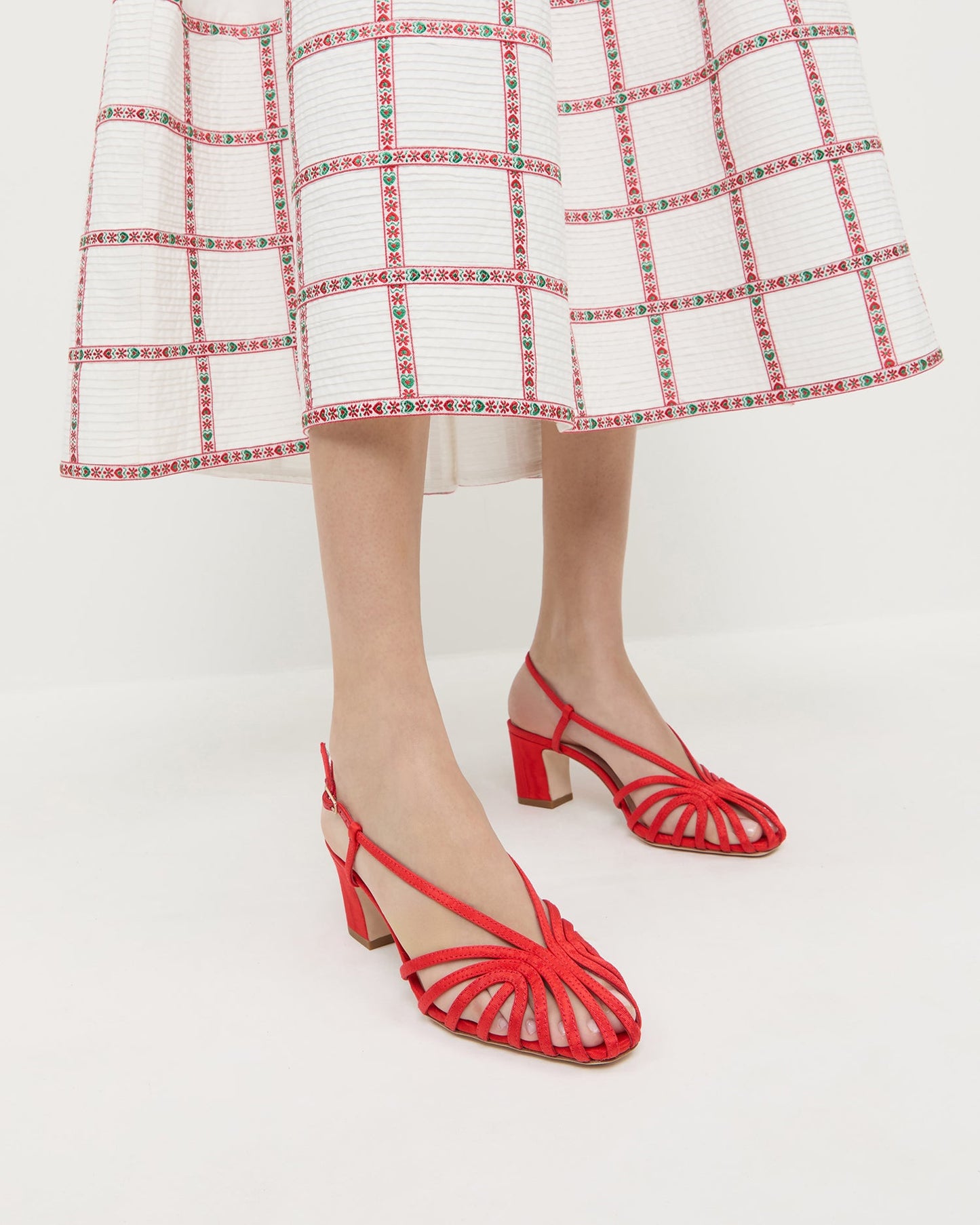 Sandale à talons Priscilla Red Moir